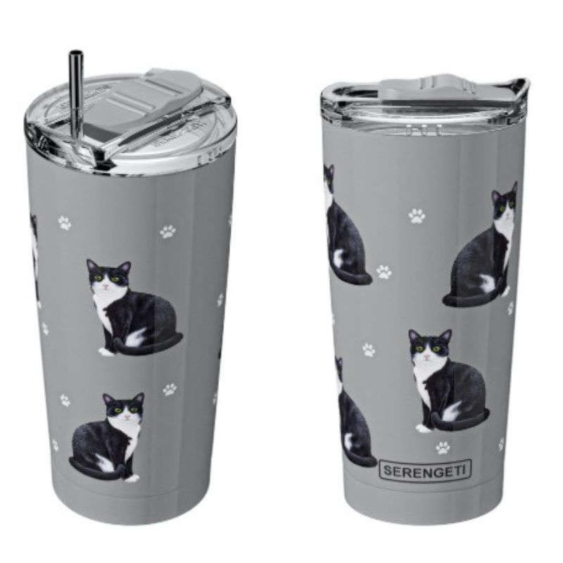 Black & White Cat Tumbler